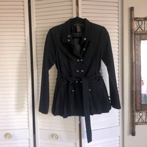 Grass Pleated Winter Coat